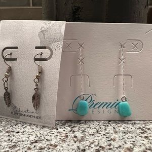 Two sets of earrings